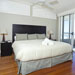 Azure's large master bedroom & private balcony overlook the beach