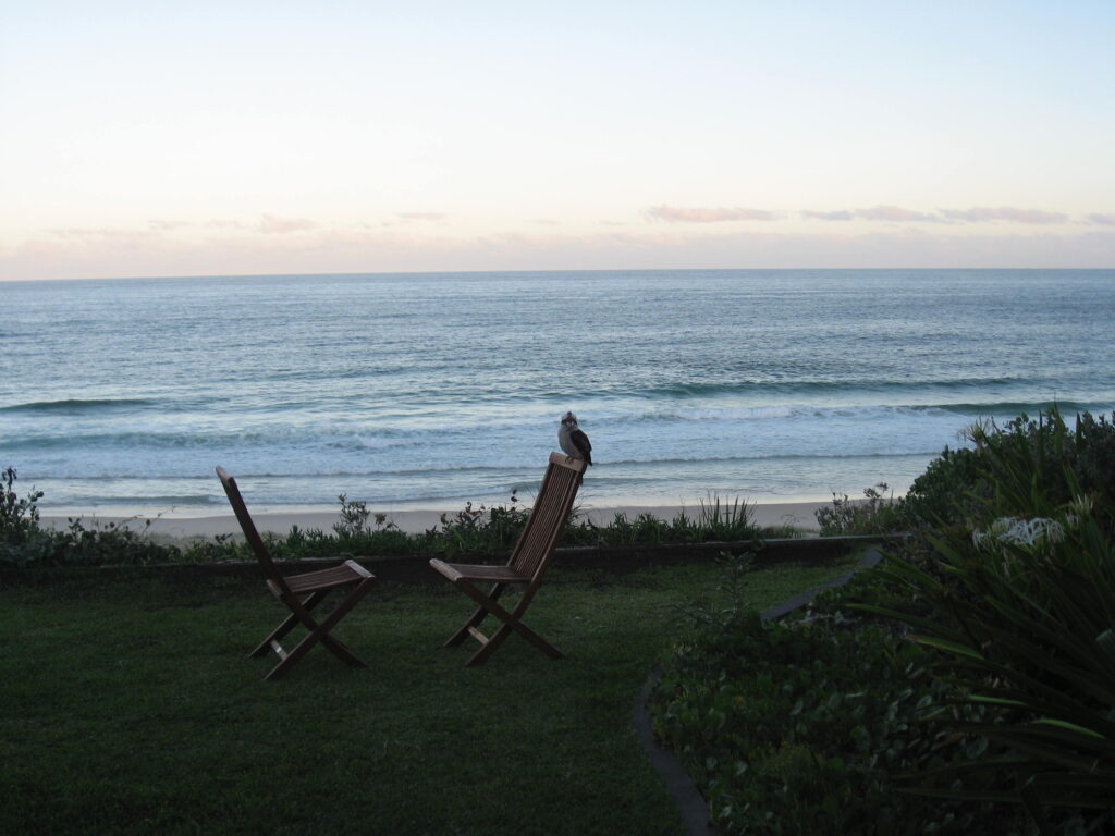 Sunset at Azure on the beach